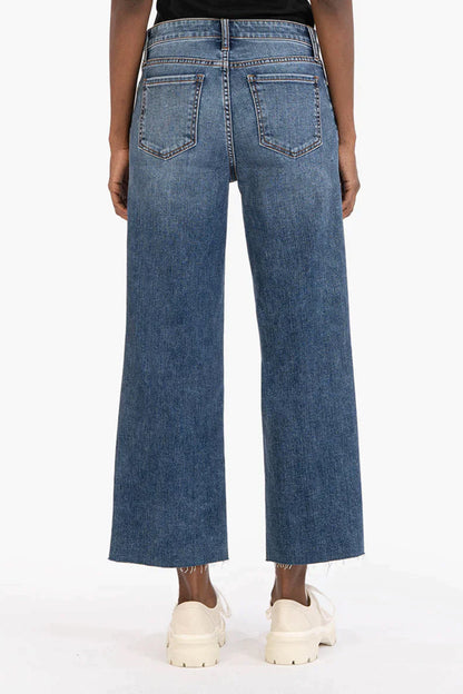 KUT Charlotte Wide Leg Crop Jeans