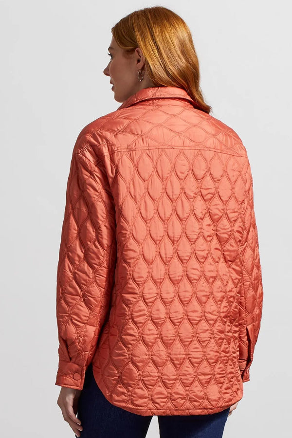 Tribal Snap-Up Quilted Shacket