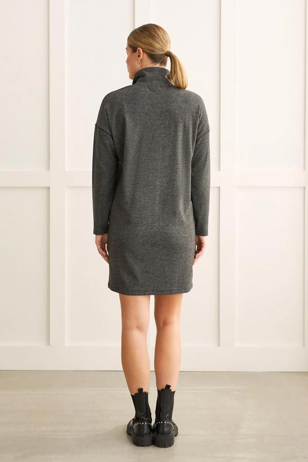 Tribal Ultra Soft Mock Neck Dress