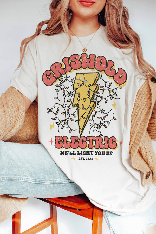 Bk Griswold Electric Christmas Tee