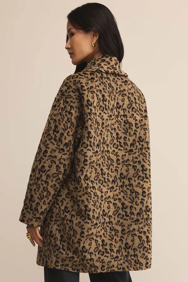 Z Supply Lennon Leopard Coat