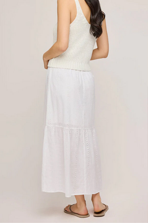 Gentlefawn Madrid Eyelet Midi Skirt