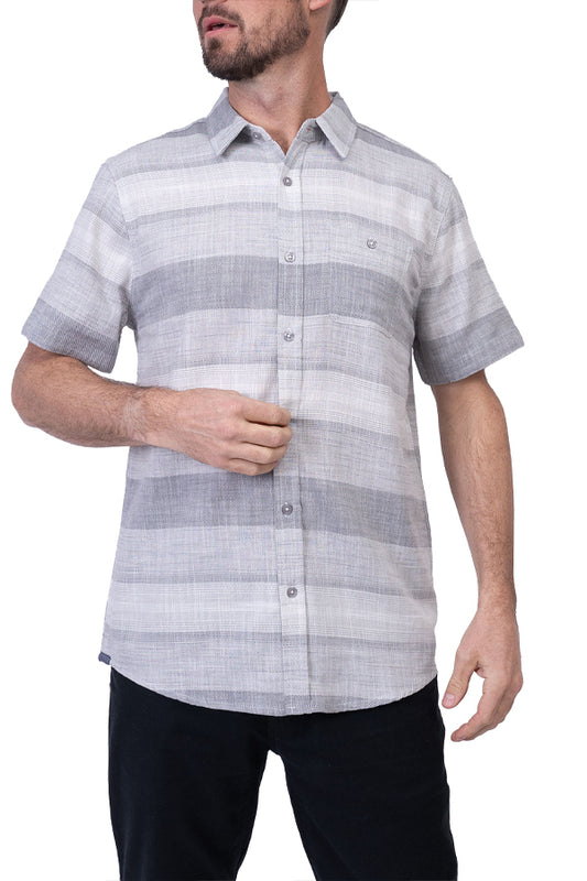 Silver Stripe Short Sleeve Shirt