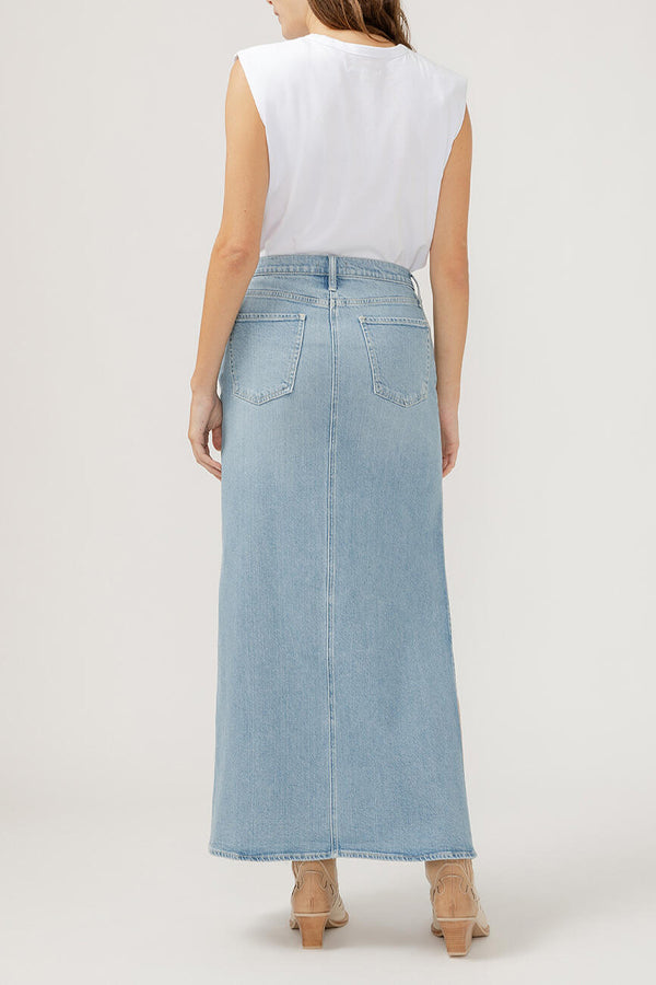 Silver Slice Maxi Skirt