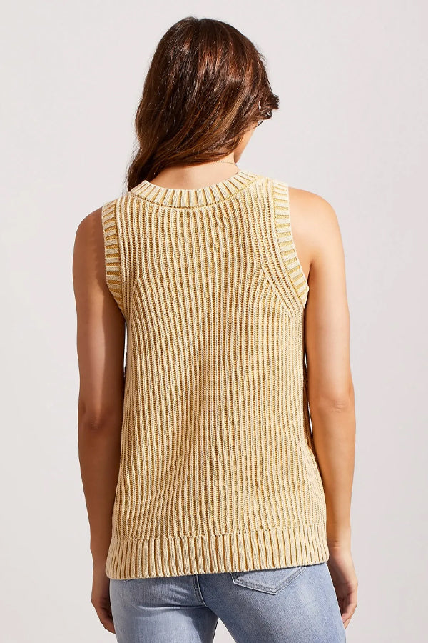 Tribal Ribbed Knit Sweater Tank