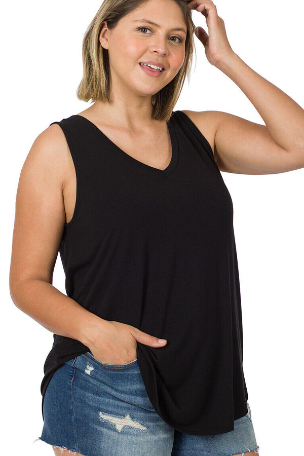 BK Basics PLUS V-neck Tank