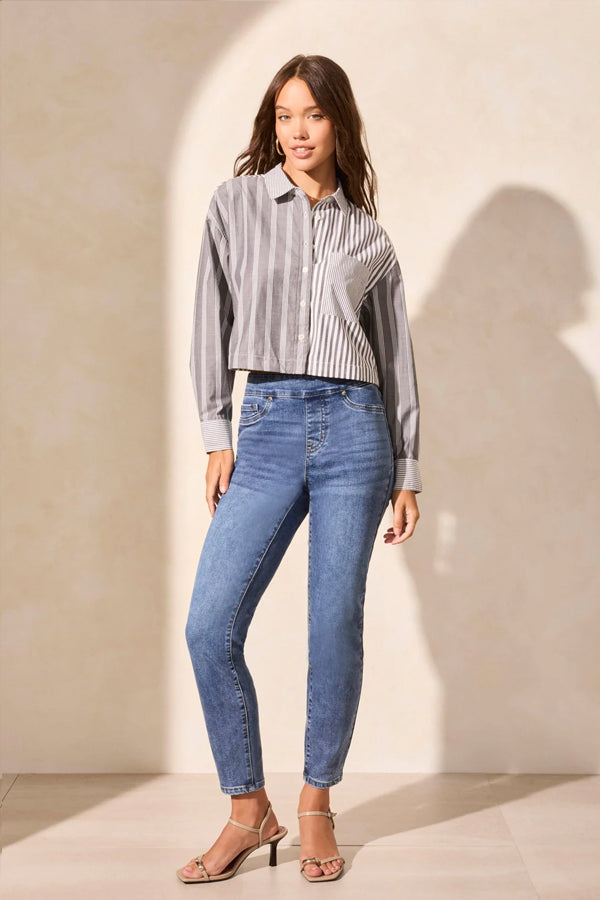 Tribal Two-In-One Button-Front Shirt