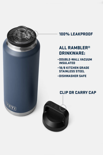 YETI 46 OZ Rambler Bottle Water Bottle - Canopy Green - With Chug Cap - NEW!