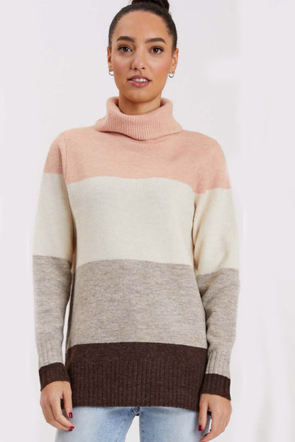 Point Zero Colour Block Sweater