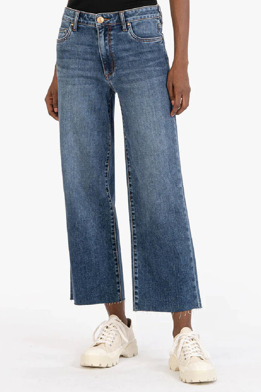 KUT Charlotte Wide Leg Crop Jeans