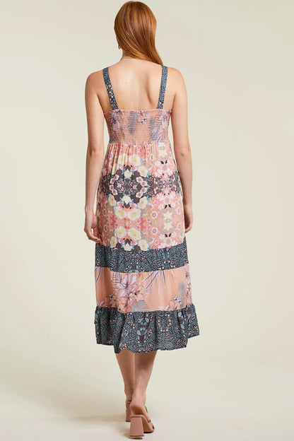 Tribal High-Low Floral Dress