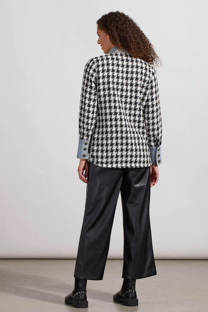 Tribal Button-Up Boucle Shacket