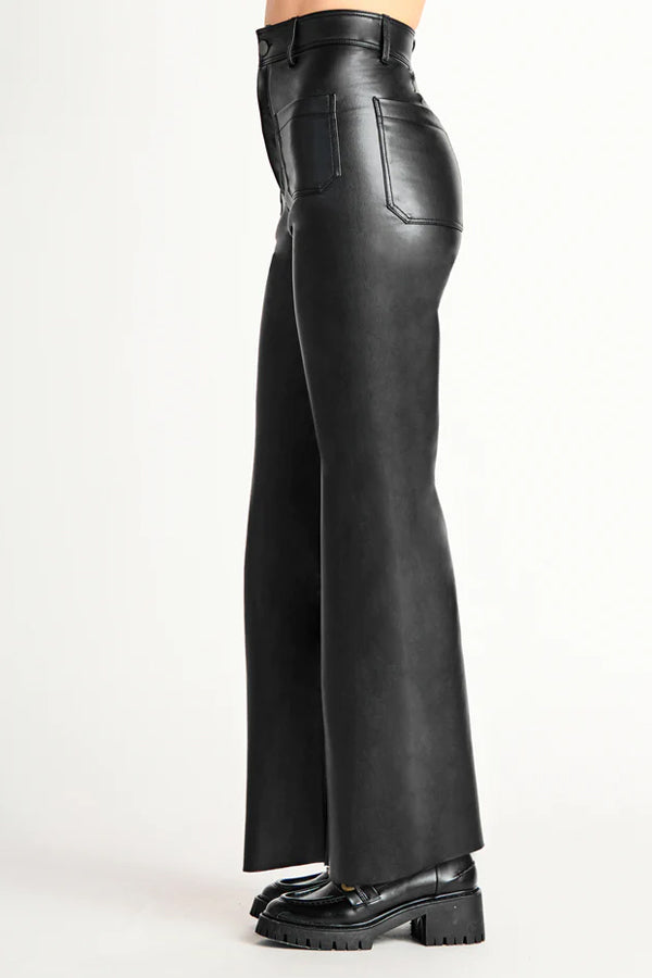 Dex Wide Leg Leather Pants – BK's Brand Name Clothing