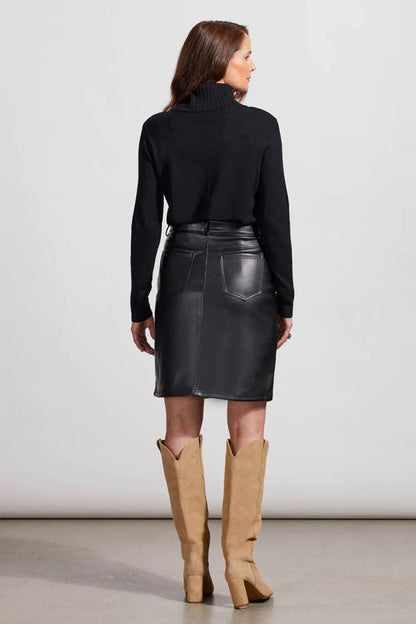 Tribal Faux Leather Skirt