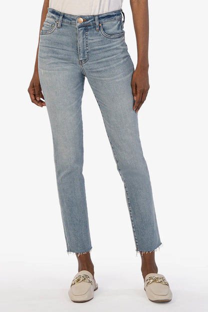 KUT Reese High Rise Fab Ab Ankle Straight Leg Jeans