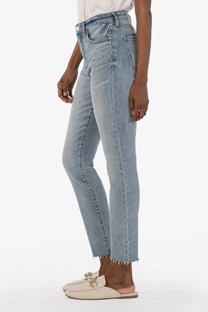 KUT Reese High Rise Fab Ab Ankle Straight Leg Jeans