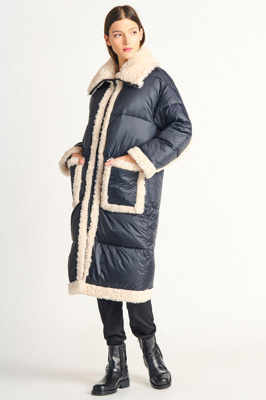 Dex Sherpa Puffer Coat