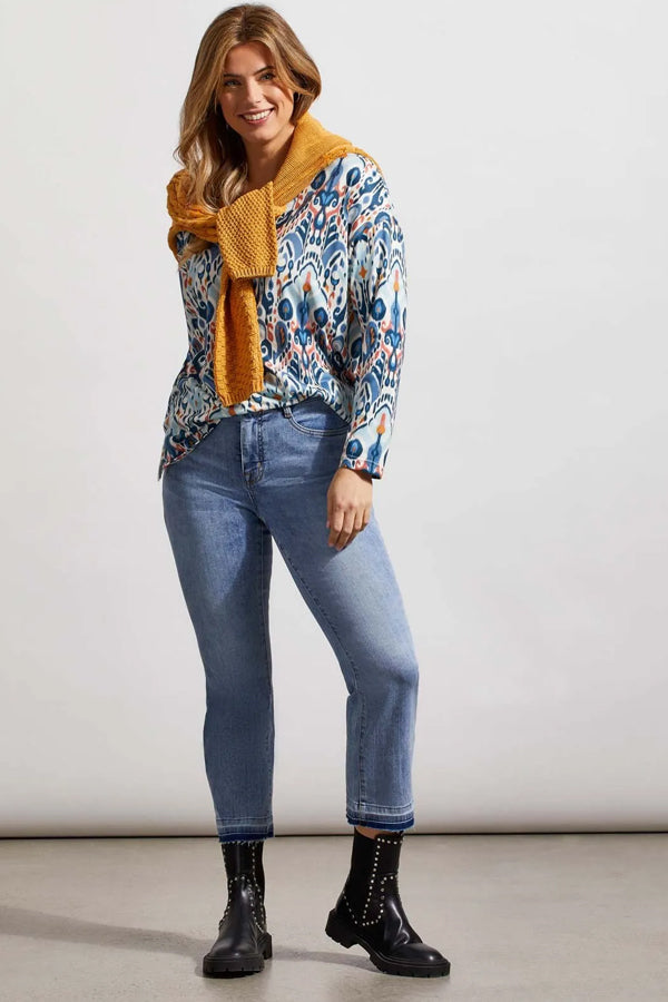 Tribal Microflare Cropped Flare Jeans