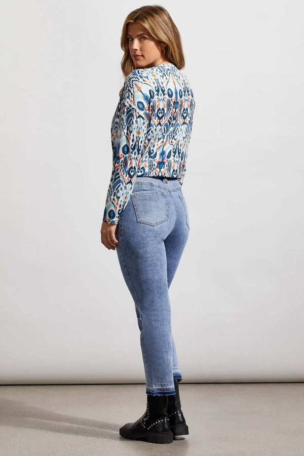 Tribal Microflare Cropped Flare Jeans