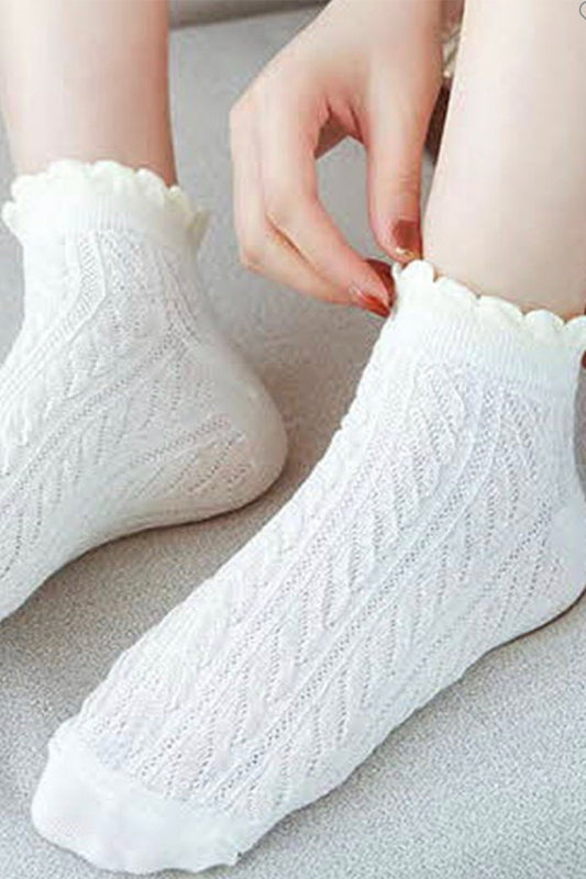 BK Brand Lace Twist Socks