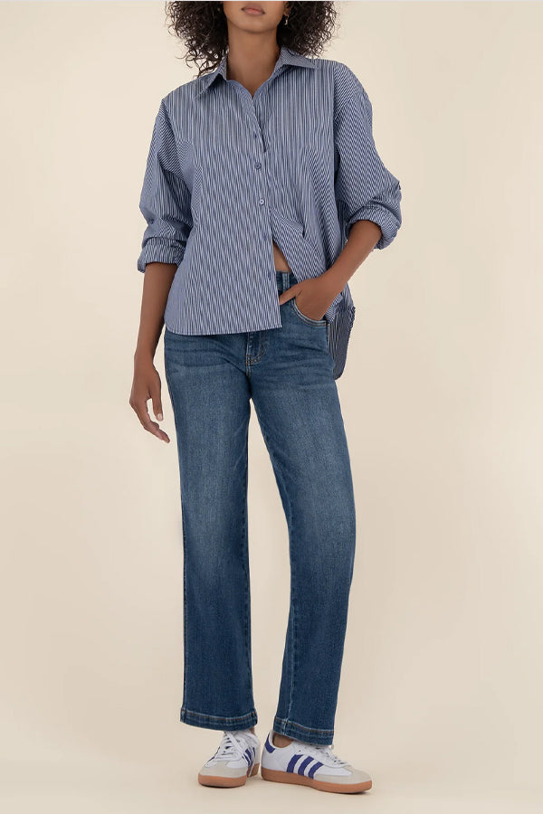 Kut Patti High Rise Straight Leg Jeans