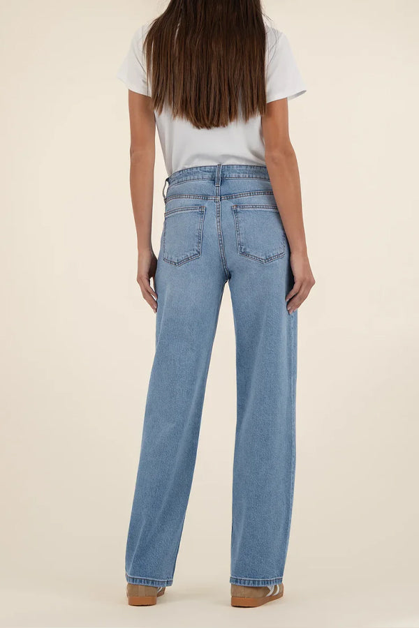 Kut Selena Low Rise Baggy Straight Leg Jean