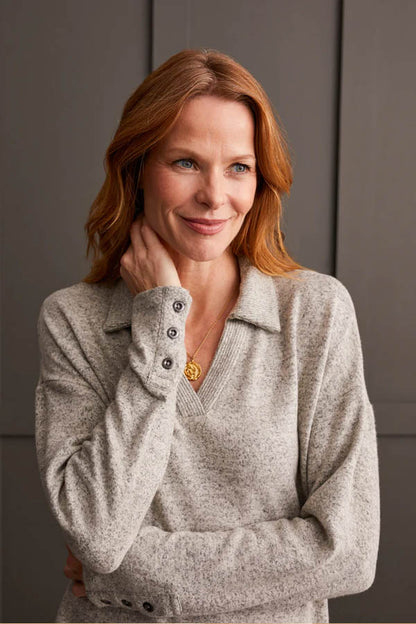 Tribal Johnnie Collar Sweater