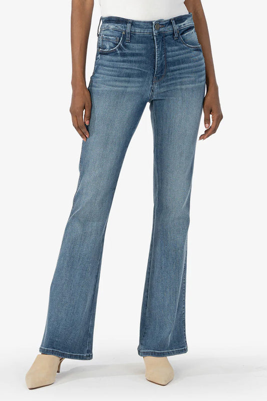 KUT Ana High Rise Fab Ab Flare Jeans