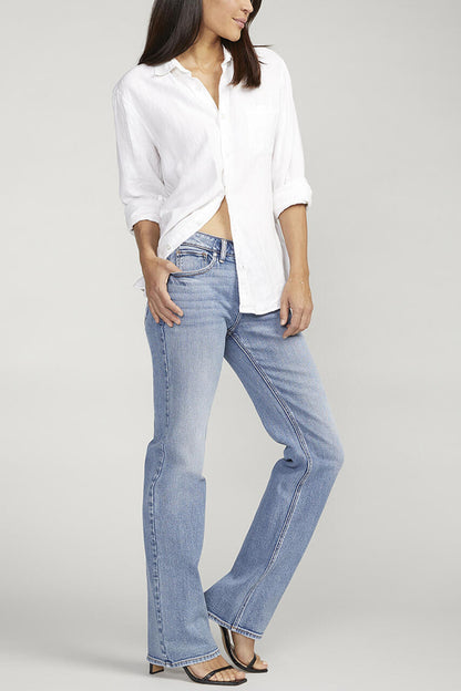 Silver Be Low Low Rise Bootcut Jeans