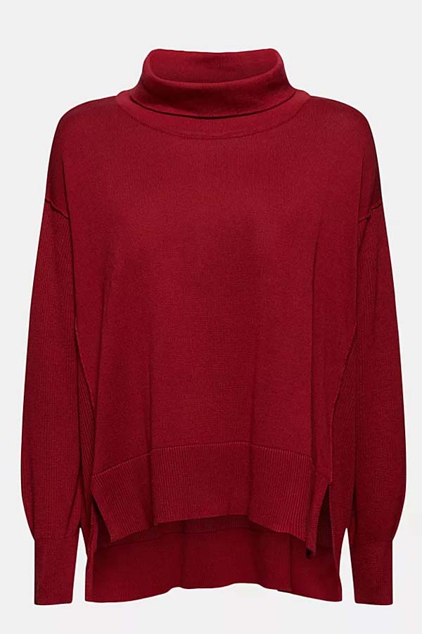 Women's Ellemenno Sweatshirt Hoodie V-Neck Soft XLARGE Red PRE-OWNED