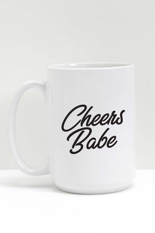 Brunette the Label “Cheers Babe” Mug