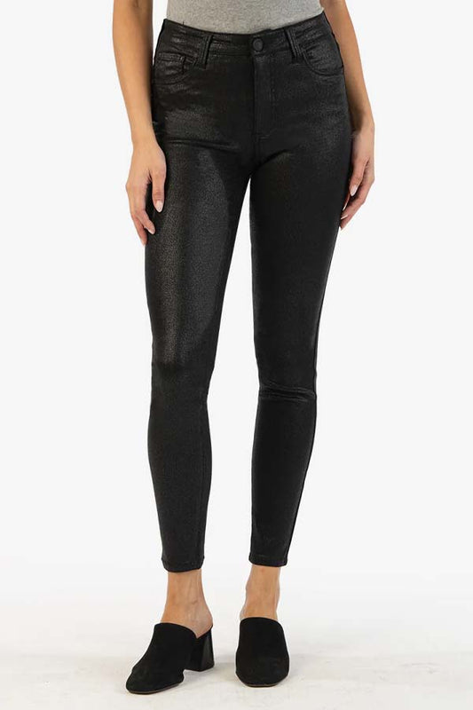 KUT High Rise Coated Jeans