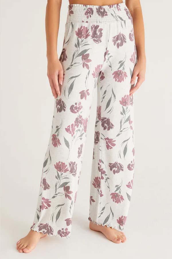 Z Supply Dawn Smocked Floral Pant