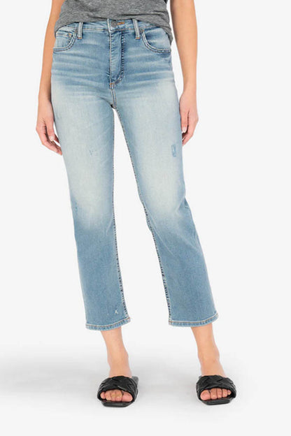 KUT Elizabeth High Rise Cropped Straight Jeans