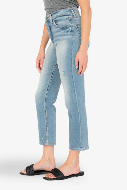 KUT Elizabeth High Rise Cropped Straight Jeans