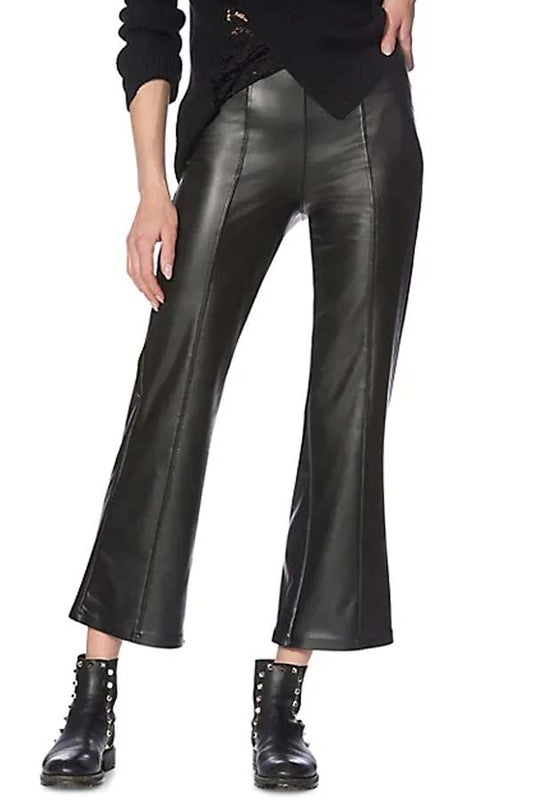 HUE Faux Leather Cropped Pants