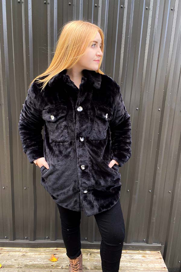 RD Style Faux Fur Jacket