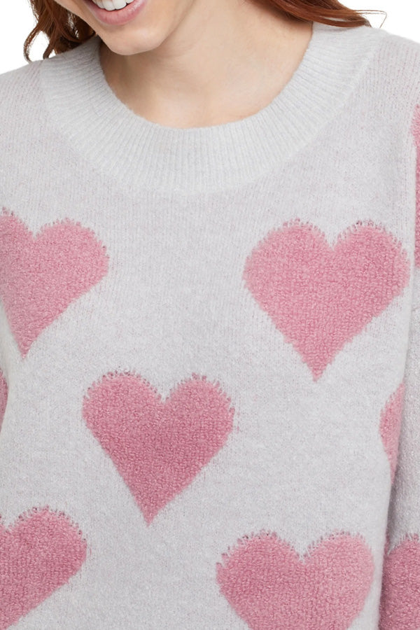 Tribal Intarsia Heart Sweater