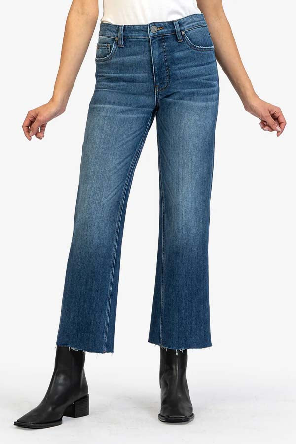 KUT Kelsey Ankle Flare Jeans