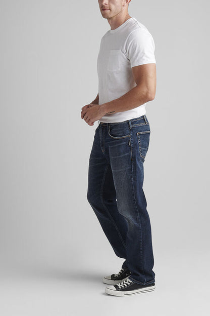 SIlver Machray Classic Fit Straight Leg Jeans