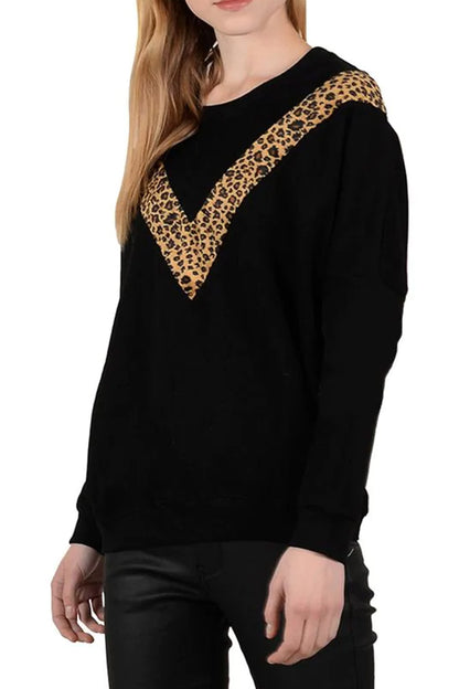 Molly Bracken Cheetah Print Sweater