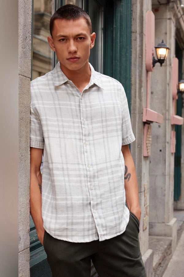 Hedge Check Short Sleeve Button Up