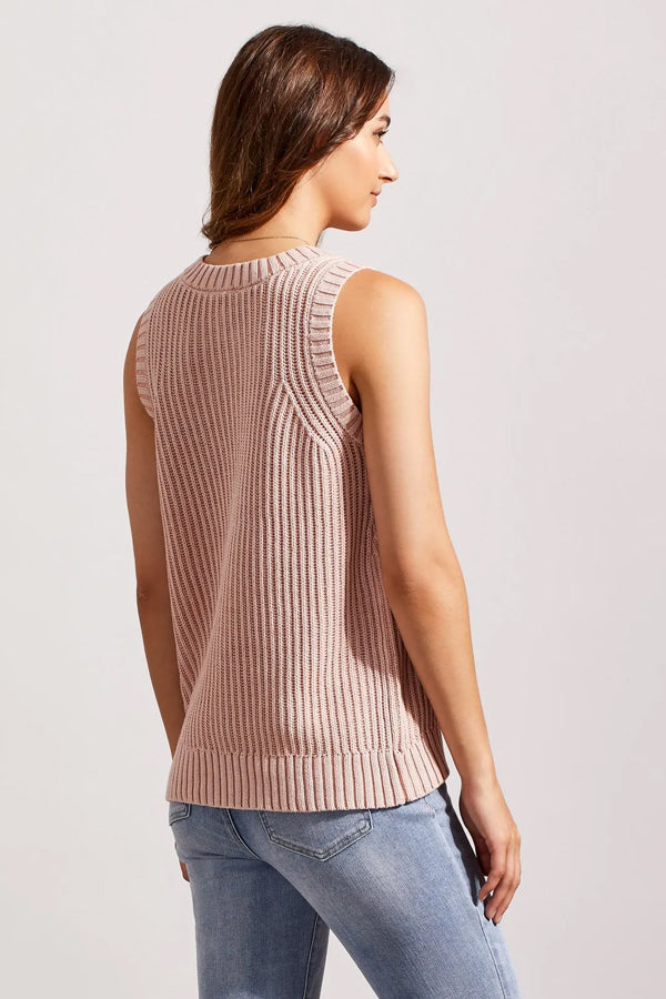 Tribal Ribbed Knit Sweater Tank