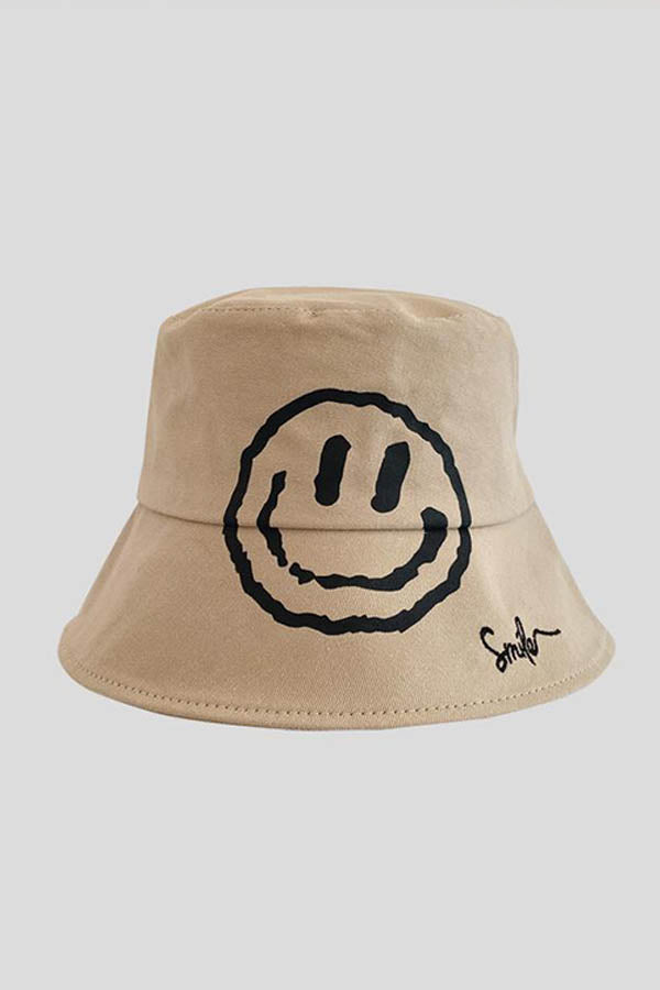 BK Brand Smiley Face Bucket Hat