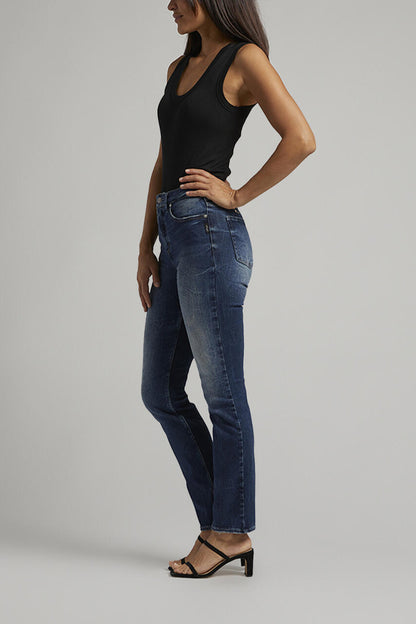 Silver Infinite Fit Straight Jeans