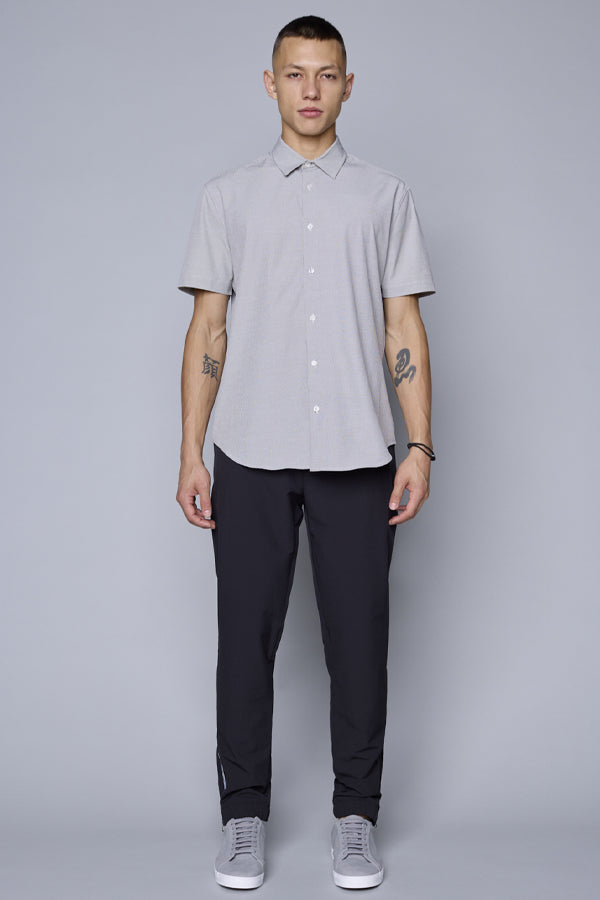 Hedge Stretch Short Sleeve Button Up