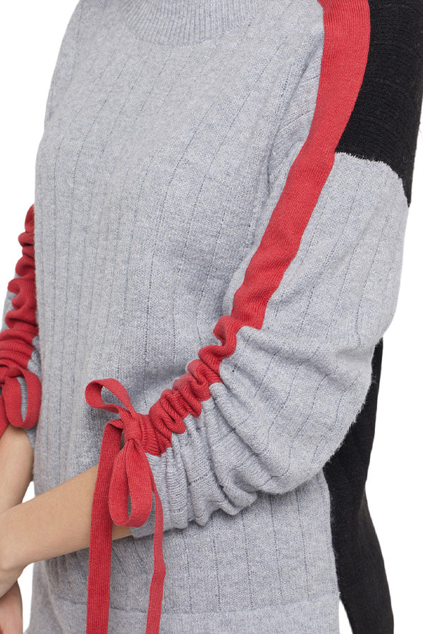 Tribal Tie-Sleeve Sweater