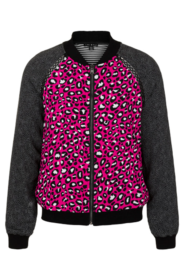 Tribal Reversible Hot Pink Leopard Jacket