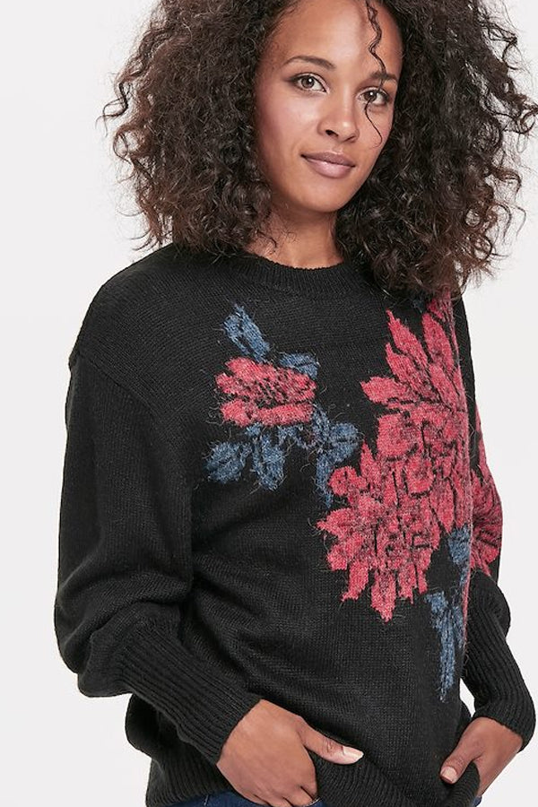 B Young Netty Flower Sweater